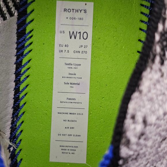 Rothy's Women's The Original Slip On Sneaker in Python Size 10 - Picture 7 of 8